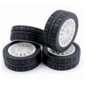 Mjx Wheel Asembly White (4pcs)