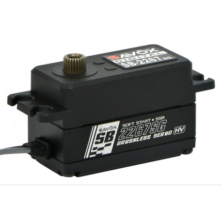 Savox Servo 25Kg 0.08S 7.4V LP Brushless HI Torque Digi Black