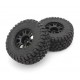Kyosho Pre-Glued Tyres on black wheels 2.4 (2) Kyosho Toyota Tacoma"
