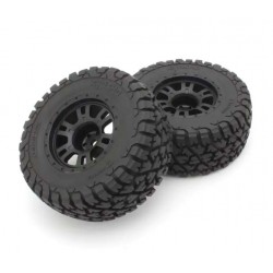 Kyosho Pre-Glued Tyres on black wheels 2.4 (2) Kyosho Toyota Tacoma"