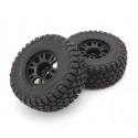 Kyosho Pre-Glued Tyres on black wheels 2.4 (2) Kyosho Toyota Tacoma"