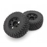 Kyosho Pre-Glued Tyres on black wheels 2.4 (2) Kyosho Toyota Tacoma"