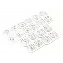 Kyosho Wheels Set Mini-Z MR03 Multi-Offset RAYS RE30 White