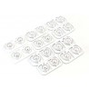 Kyosho Wheels Set Mini-Z MR03 Multi-Offset RAYS RE30 White