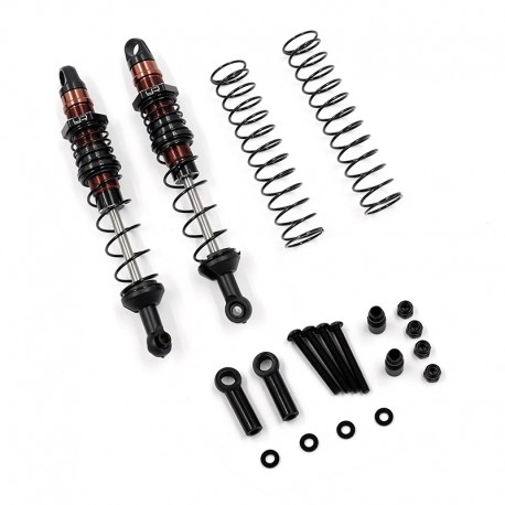 Yeah Racing 100mm Desert Cobra Dual Spring Damper Pair Red For 1/10 RC Offroad