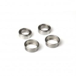 Exotek Tamiya F1 1/4" Axle Adapter Bearings Set, For TRF104 F104 Etc