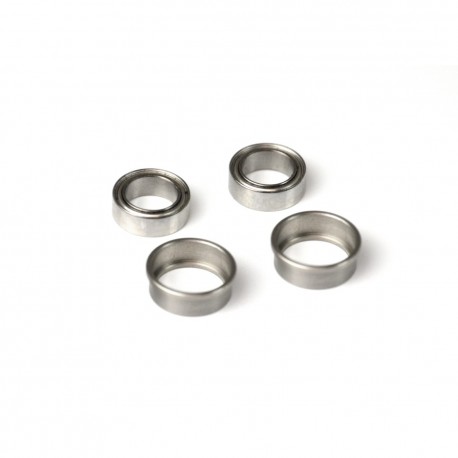 Exotek Tamiya F1 1/4" Axle Adapter Bearings Set, For TRF104 F104 Etc