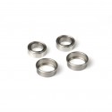 Exotek Tamiya F1 1/4" Axle Adapter Bearings Set, For TRF104 F104 Etc