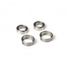 Exotek Tamiya F1 1/4" Axle Adapter Bearings Set, For TRF104 F104 Etc
