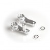 Exotek Tamiya BBX BB01 HD Steering Cranks, Alloy (Silver)