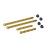Exotek TURBO OPTIMA MID BOLTED HINGE PINS (4), REAR ARMS, steel with nitride coating