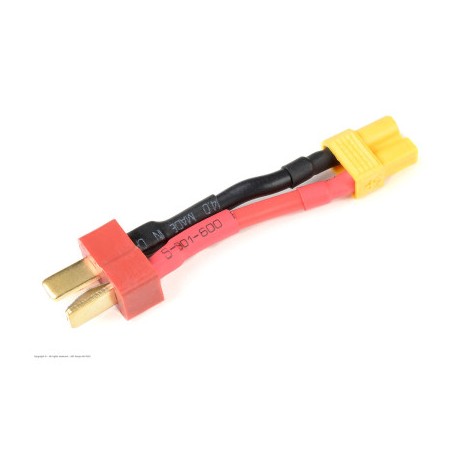 Adaptador T-Plug Macho A XT30 Hembra (con cable 30mm)