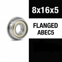 XTR "ZERO FRICTION" 8x16x5ZZ FLANGED (1U) ABEC5