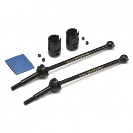 Exotek Traxxas Slash Modified / Slash Rear HD Steel CVD Axle Set 76mm, V3 2.5mm Pins