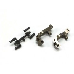 Kyosho Al Front Hub Carrier Set(L,R/16ﾟ/Gunmetallic/MP9)