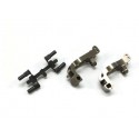 Kyosho Al Front Hub Carrier Set(L,R/16ﾟ/Gunmetallic/MP9)