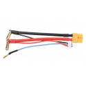 XT60 with balance cable for 2S hard case Lipo battery, 5mm 90° connectors