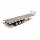 Carson 1:14 3-axle flatbed trailer III Steel