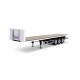 Carson 1:14 3-axle flatbed trailer III Steel