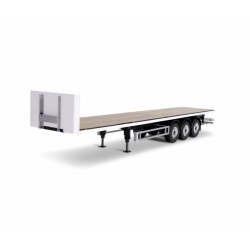 Carson 1:14 3-axle flatbed trailer III Steel