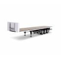 Carson 1:14 3-axle flatbed trailer III Steel