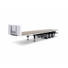 Carson 1:14 3-axle flatbed trailer III Steel
