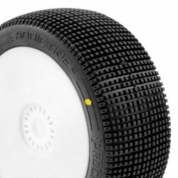 PROCIRCUIT ADDICTIVE v2 BUGGY C2 (SOFT) PRE-MOUNTED WHITE (2pcs.)
