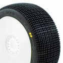 PROCIRCUIT ADDICTIVE v2 BUGGY S2 (SOFT) PRE-MOUNTED WHITE (2pcs.)