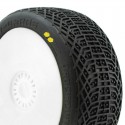 PROCIRCUIT I-BARRS v3 BUGGY S2 (SOFT) PRE-MOUNTED WHITE (2pcs.)