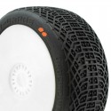 PROCIRCUIT I-BARRS v3 BUGGY S3 (MEDIUM) PRE-MOUNTED WHITE (2pcs.)