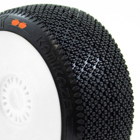 PROCIRCUIT KAMIKAZE v2 BUGGY S3 (MEDIUM) PRE-MOUNTED WHITE (2pcs.)