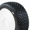 PROCIRCUIT H-BLOCK v2 BUGGY S1 (SUPER SOFT) PRE-MOUNTED WHITE (2pcs.)