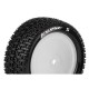 Louise RC - E-MAGLEV - 1-10 Buggy Tire Set - Mounted - Super Soft - White Wheels - Hex 12mm - 4WD - Front - L-T3174VWKF