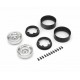 Kyosho KC10 Bead-lock 1.9 inches Dish Chrome Wheels (2)