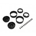 Kyosho KC10 Bead-lock 1.9 inches Dish Black Wheels (2)