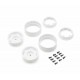 Kyosho KC10 Bead-lock 1.9 inches Dish White Wheels (2)