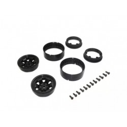 Kyosho KC10 Bead-lock 1.9 inches Spoke Black Wheels (2)