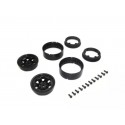 Kyosho KC10 Bead-lock 1.9 inches Spoke Black Wheels (2)
