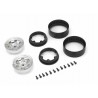 Kyosho KC10 Bead-lock 1.9 inches Spoke Chrome Wheels (2)