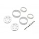 Kyosho KC10 Bead-lock 1.9 inches Spoke White Wheels (2)