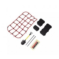 Kyosho KC10 Series Roof Rack Net and Accessories - Red