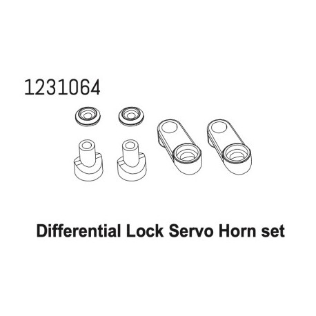 Servo Horn Set (Diff-Lock) CR4.4