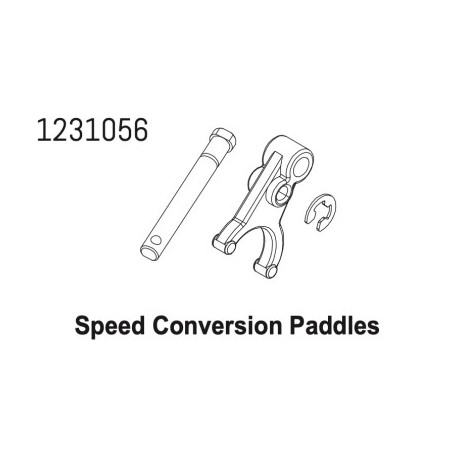 2-Speed Shaft & E-Clip Set CR4.4