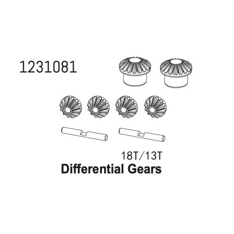 Differential Gear Set 18T/13T CR4.4