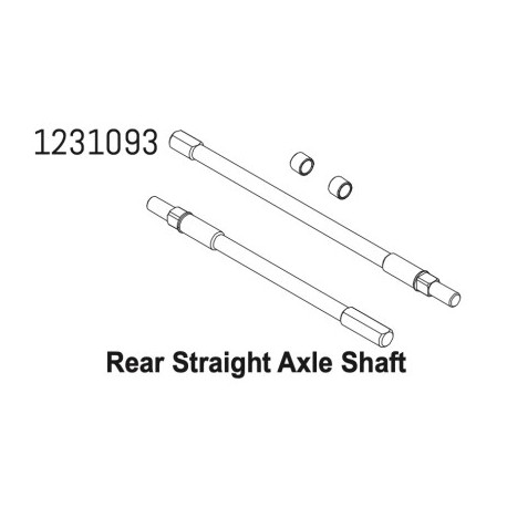Straight Axle Shaft (rear) CR4.4
