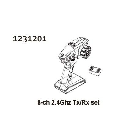 10-CH 2.4Ghz TX-RX Set CR4.4 PATROL