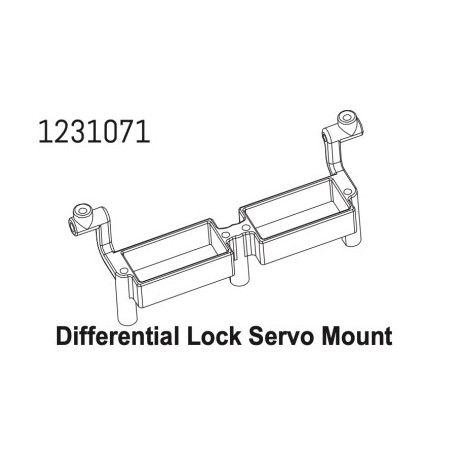Servo Mount (Diff-Lock) CR4.4