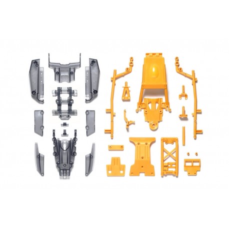Tamiya Body Set Dt-04 Clear Smoke / Camel Yellow