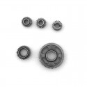 RGT86100V2 ALUMINIUM CENTRAL GEARS SET