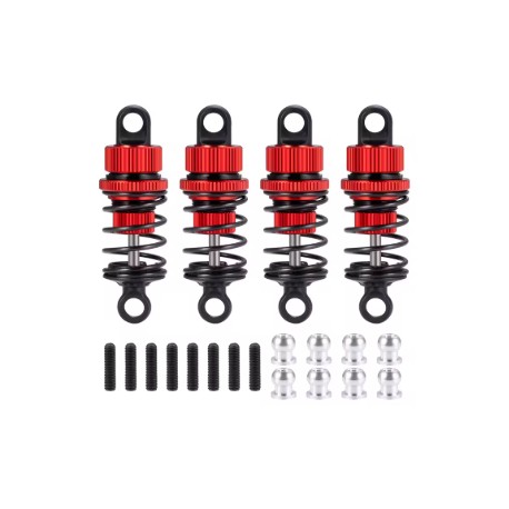 Aluminum Shock Absorber Set 50MM (Red)